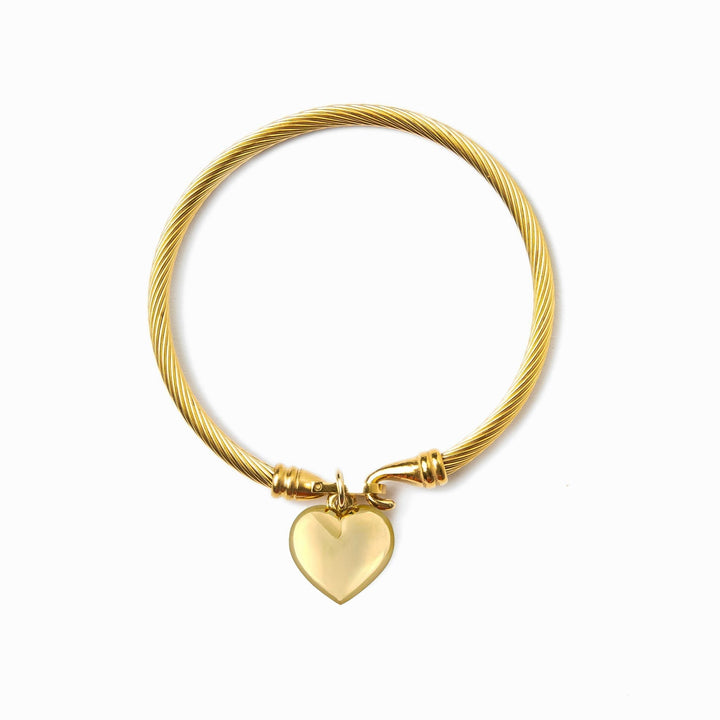 Heart-Shaped Gold Bracelet
