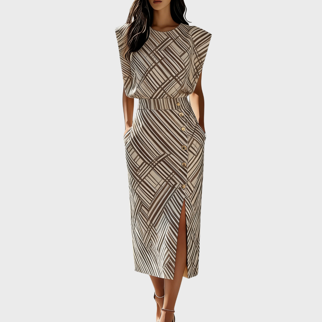 Amailia | Midi Dress with Side Slit