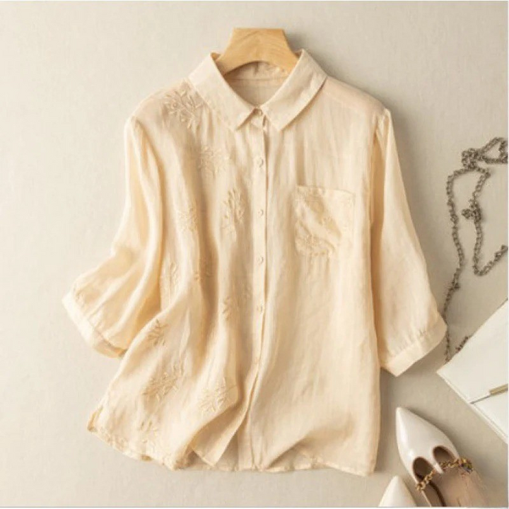 Marnie – Shirt with Embroidered Breast Pocket