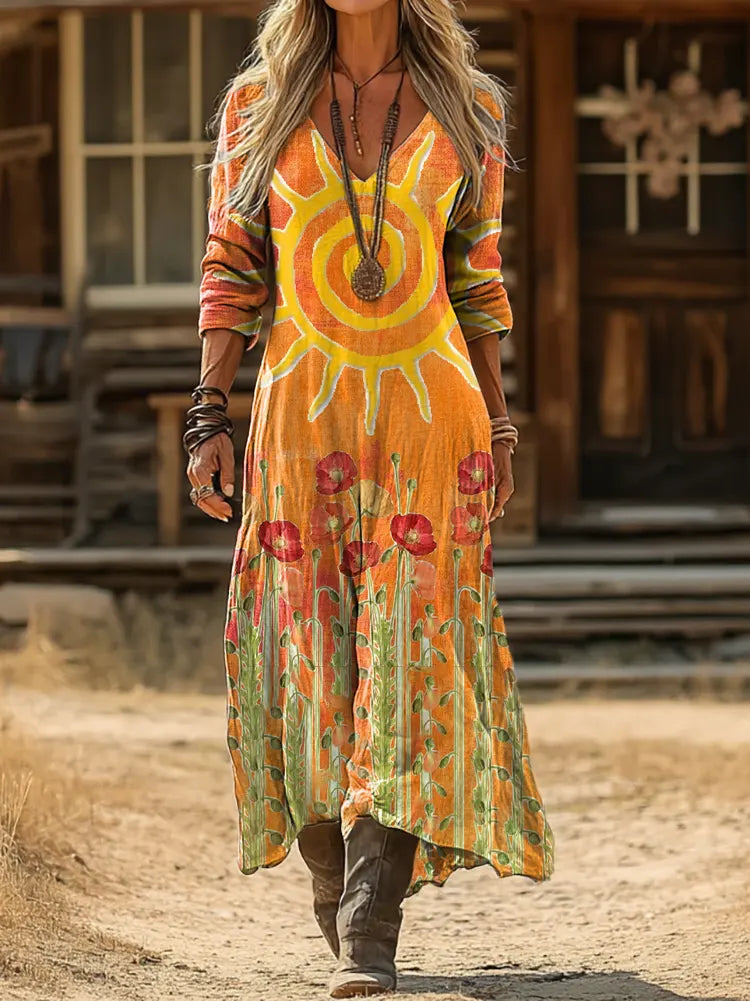 Taylor | Sunflower Print Dress