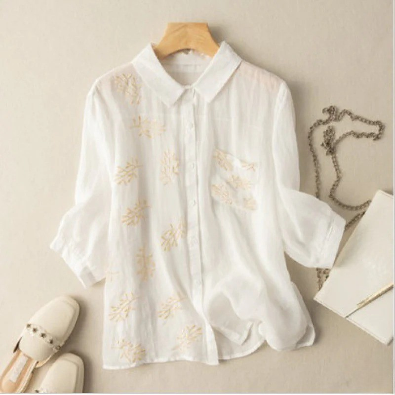 Marnie – Shirt with Embroidered Breast Pocket