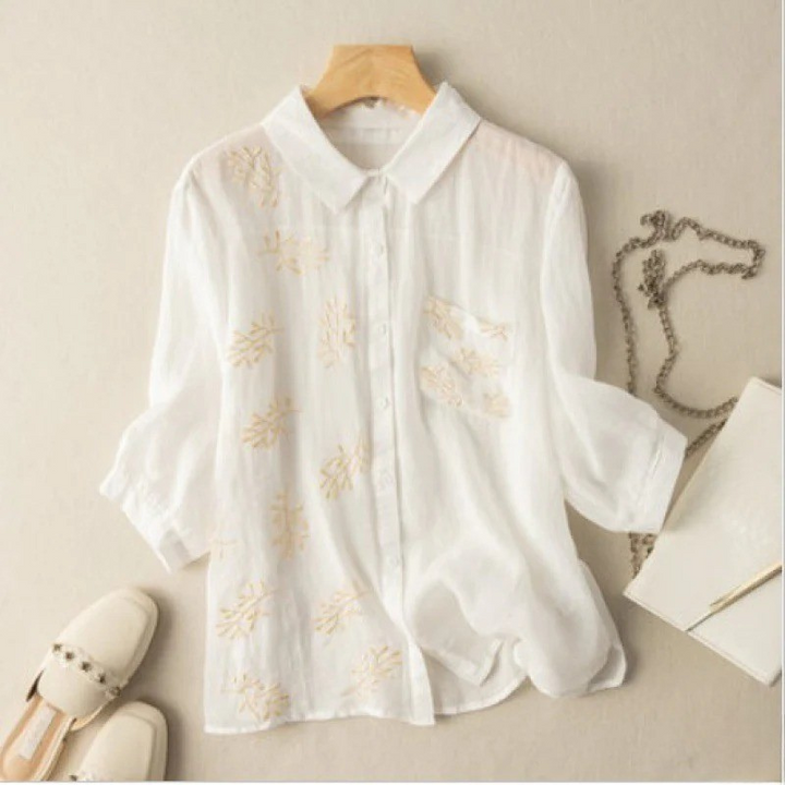 Marnie – Shirt with Embroidered Breast Pocket