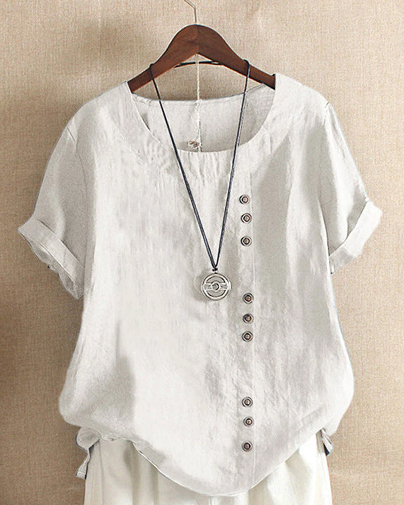 Ladies Short Sleeve Blouse