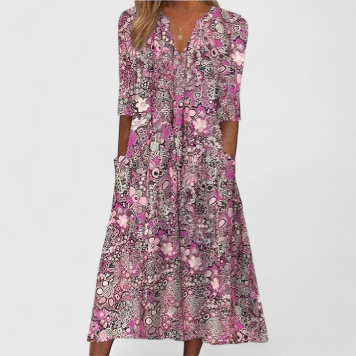 Nora | Elegant Belly Coverage Summer Dress