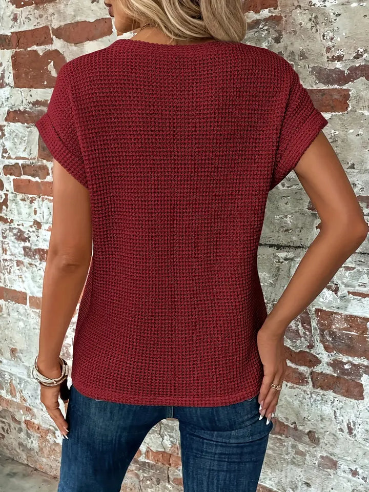 Roselind – Structured Short Sleeve Blouse