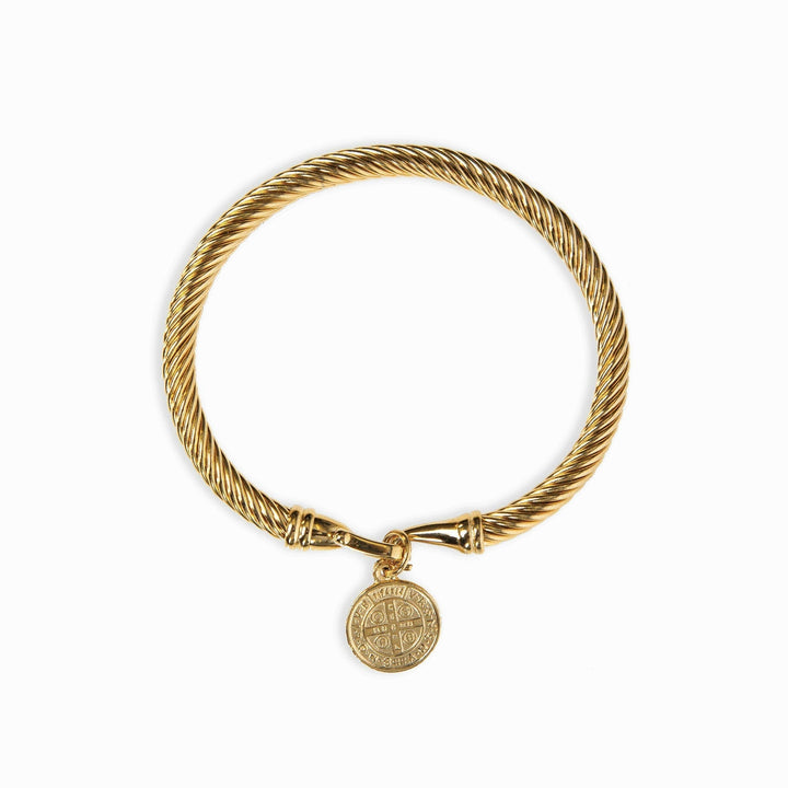 Coin Embellished Gold Bracelet