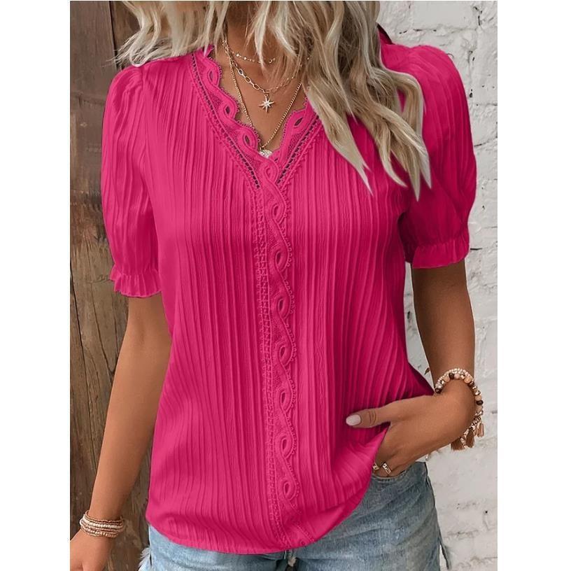 Elin – Playful Lace Blouse