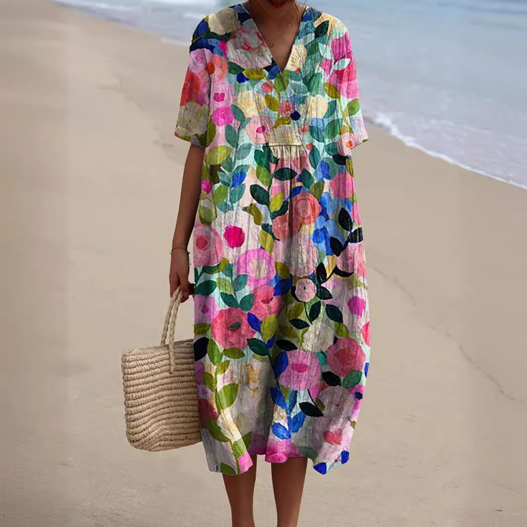 Nicka™ | Dress with vibrant floral pattern