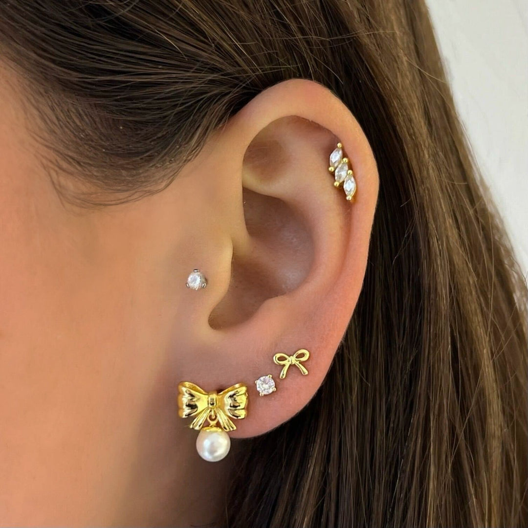 Charming Bow-Shaped Earrings
