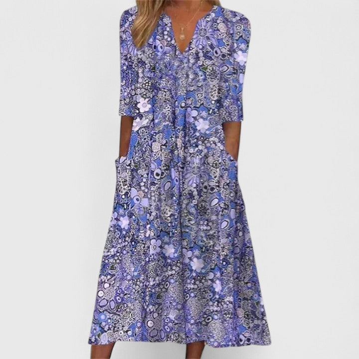 Nora | Elegant Belly Coverage Summer Dress