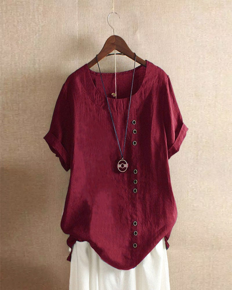 Ladies Short Sleeve Blouse