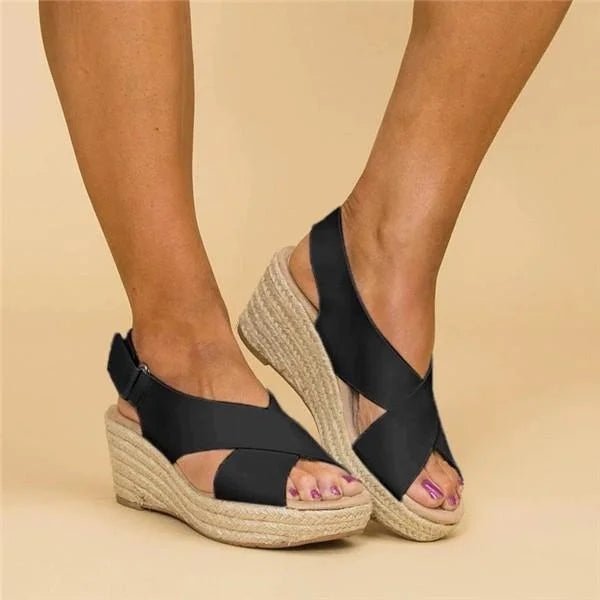 Clara  - Comfortable Orthopedic Wedge Espadrilles