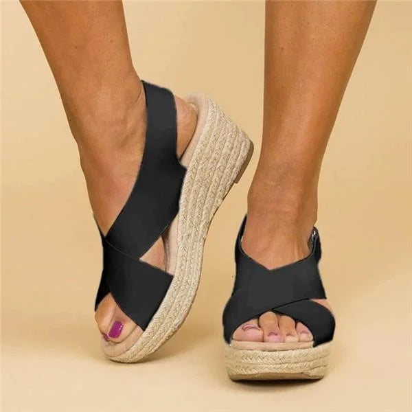 Clara  - Comfortable Orthopedic Wedge Espadrilles