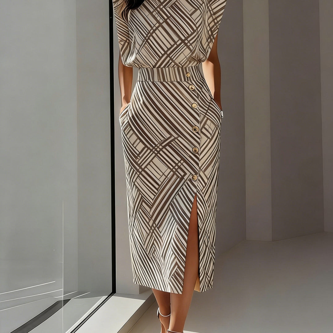 Amailia | Midi Dress with Side Slit