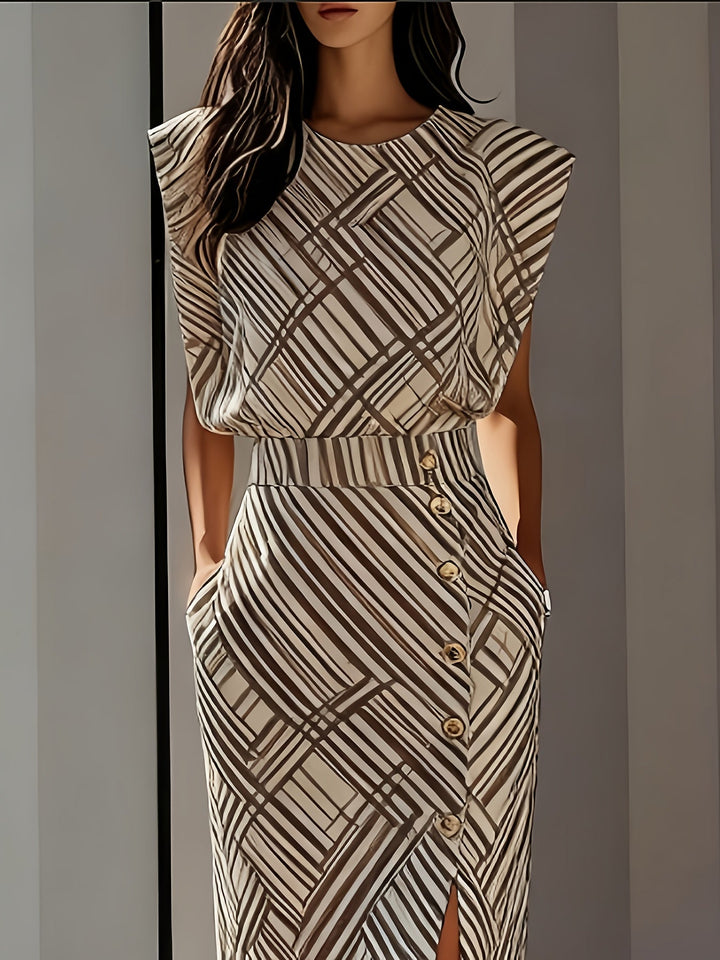 Amailia | Midi Dress with Side Slit