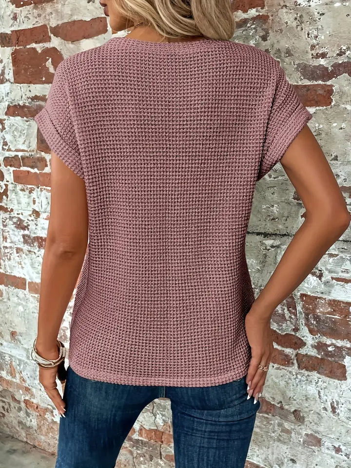 Roselind – Structured Short Sleeve Blouse