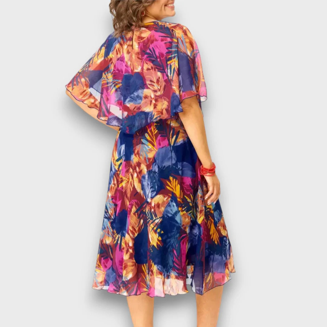 Emma | Ruffled Round Neck Dress