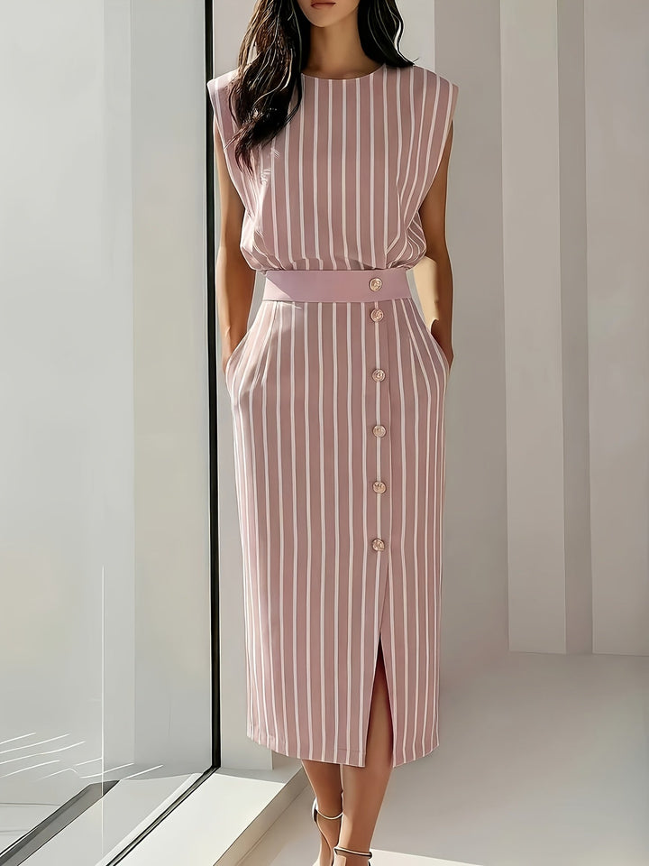 Amailia | Midi Dress with Side Slit