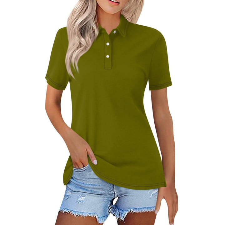 Priscella – Classic Polo Top with Buttons