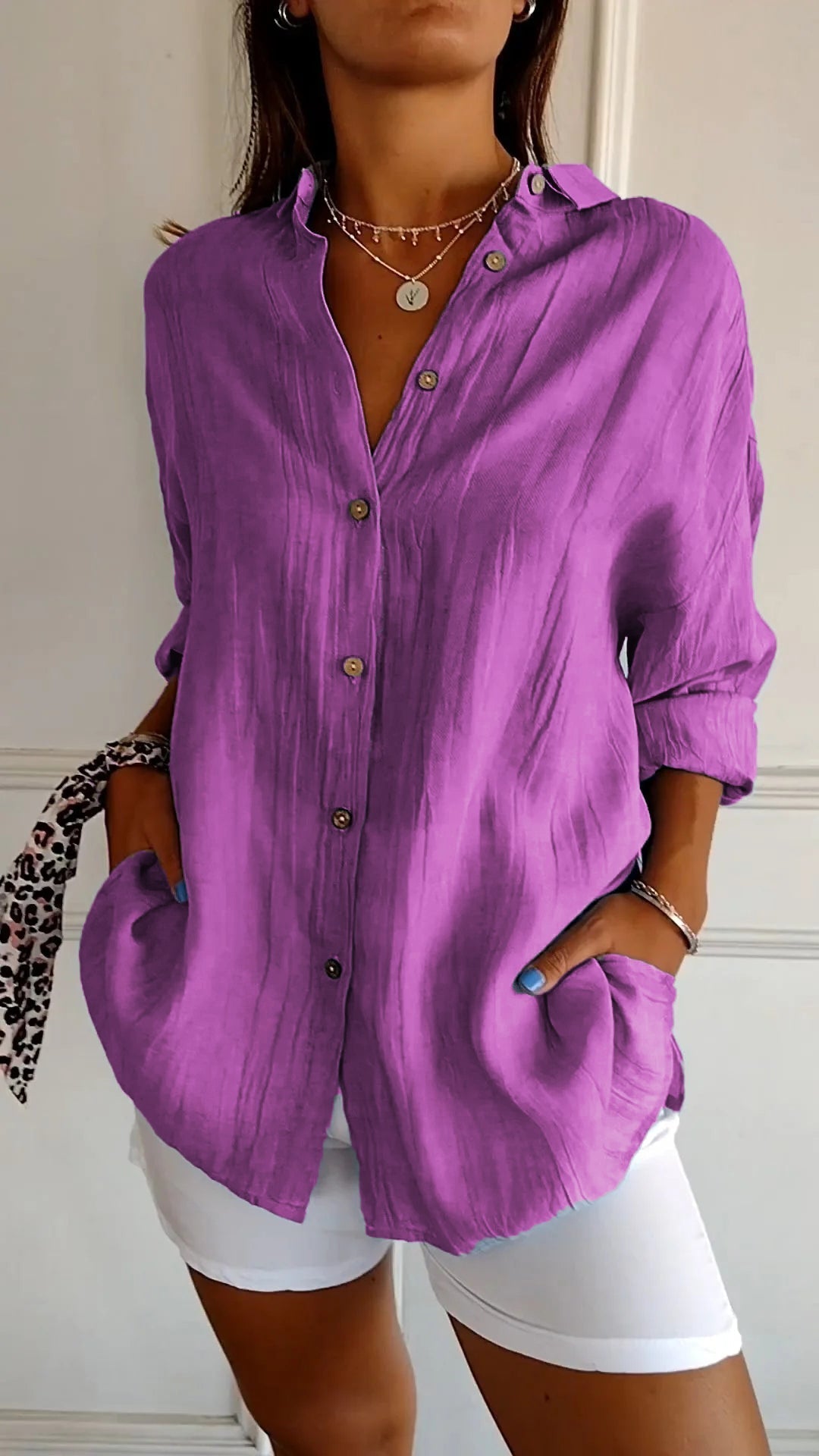 Seriza – Relaxed Button Blouse